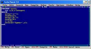 Lesson summary on computer science and ICT in 9th grade “Pascal ...
