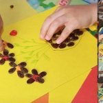 аппликации из природного материала