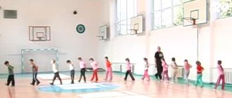 children's physical education with standards at school