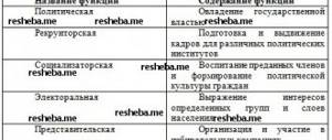 функции политической партии