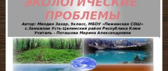 ГЛОБАЛЬНЫЕ ЭКОЛОГИЧЕСКИЕ ПРОБЛЕМЫ Автор: Мяндин Захар, 9класс, МБОУ «Пижемская СОШ» с.Замежная Усть-Цилемский район Республика Коми Учитель – Поташова Марина Александровна