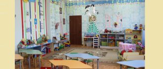 The idea of a beautiful spring decoration for junior, nursery, middle and senior groups