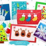 Новогодние открытки своими руками для детей: мастер-классы и шаблоны открыток на Новый год 2020 этап 1