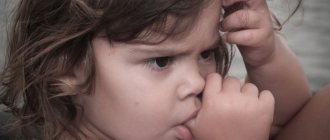 Child sucking thumb