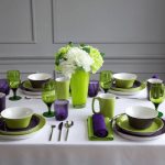 Table setting for breakfast