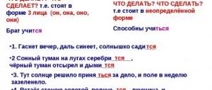 Тся и Ться в глаголах
