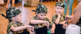 Military party for children: competition ideas, props, food